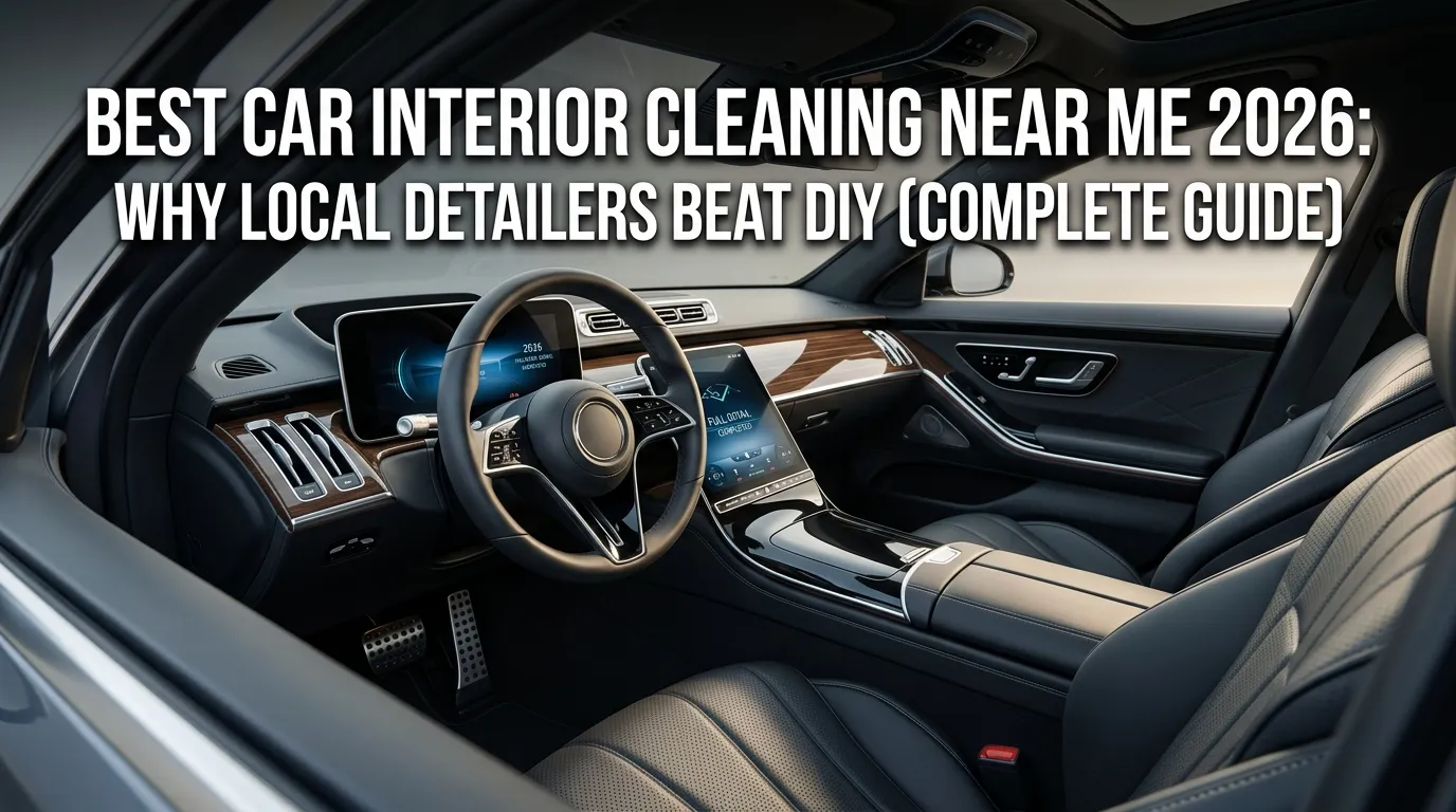 Best Car Interior Cleaning Near Me 2026: Why Local Detailers Beat DIY (Complete Guide)