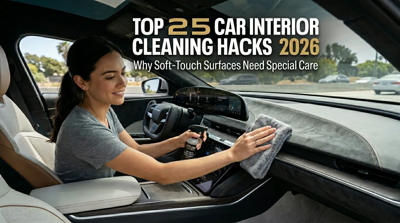 Top 25 Car Interior Cleaning Hacks 2026: Why Soft-Touch Surfaces Need Special Care