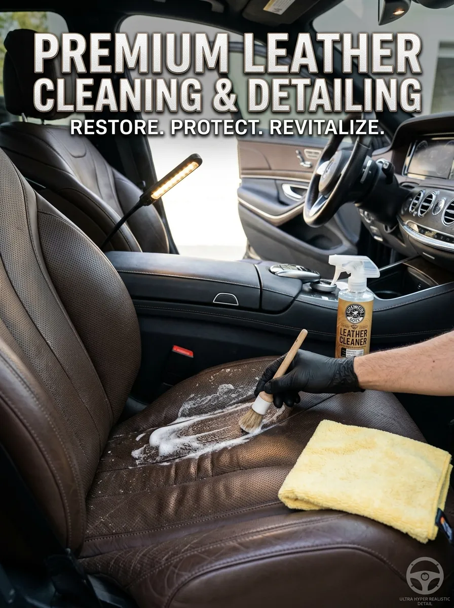 Car Interior Detailing Leather Cleaning