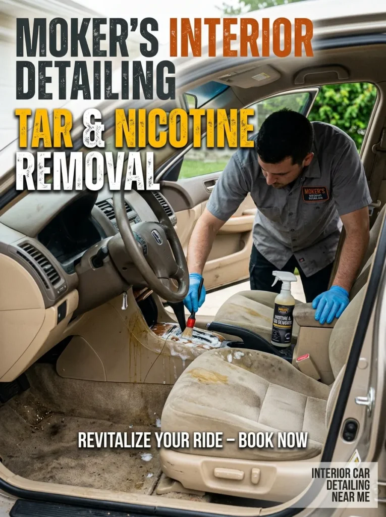 Mokers Interior Detailing Tar Nicotine Removal